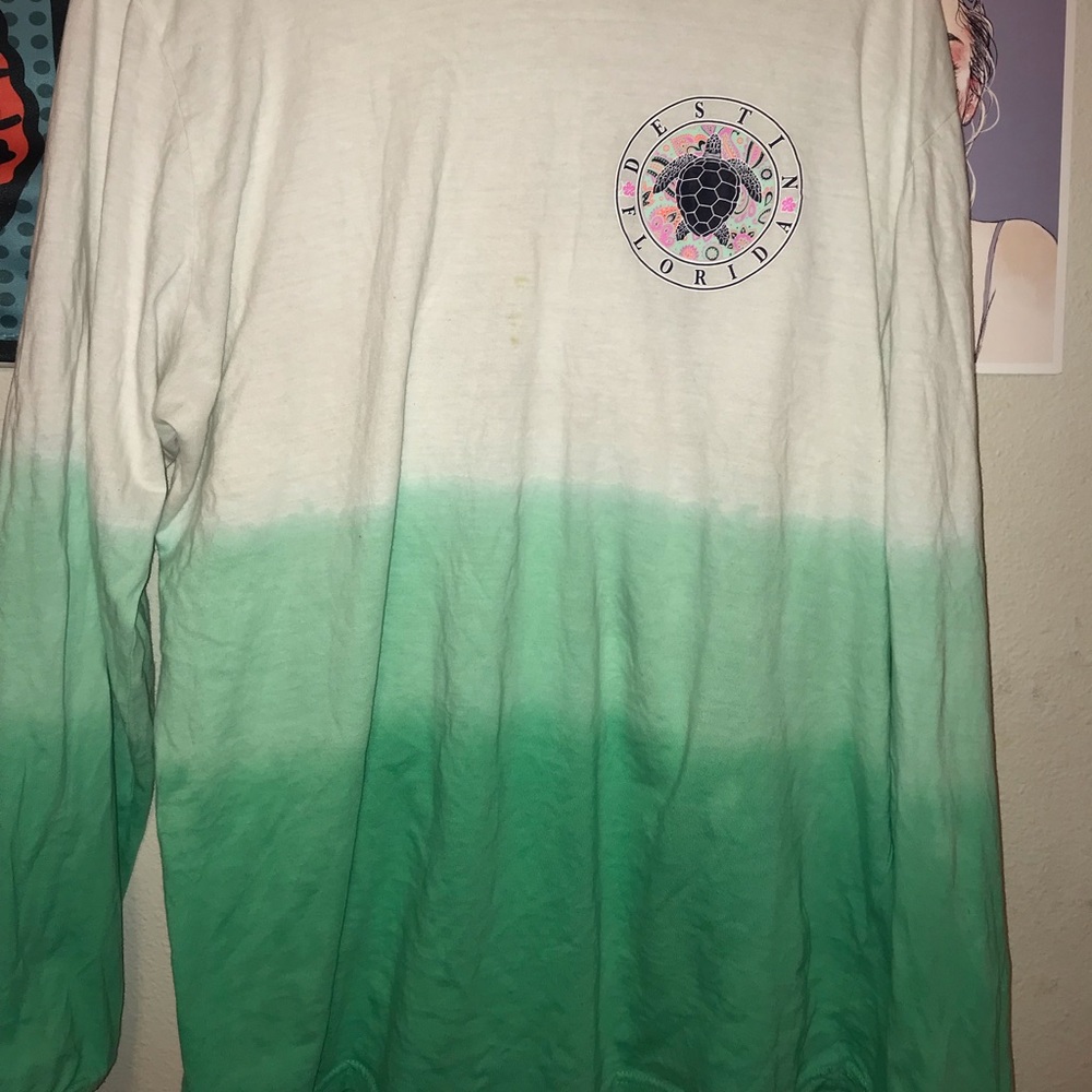 Destin Florida green ombré shirt